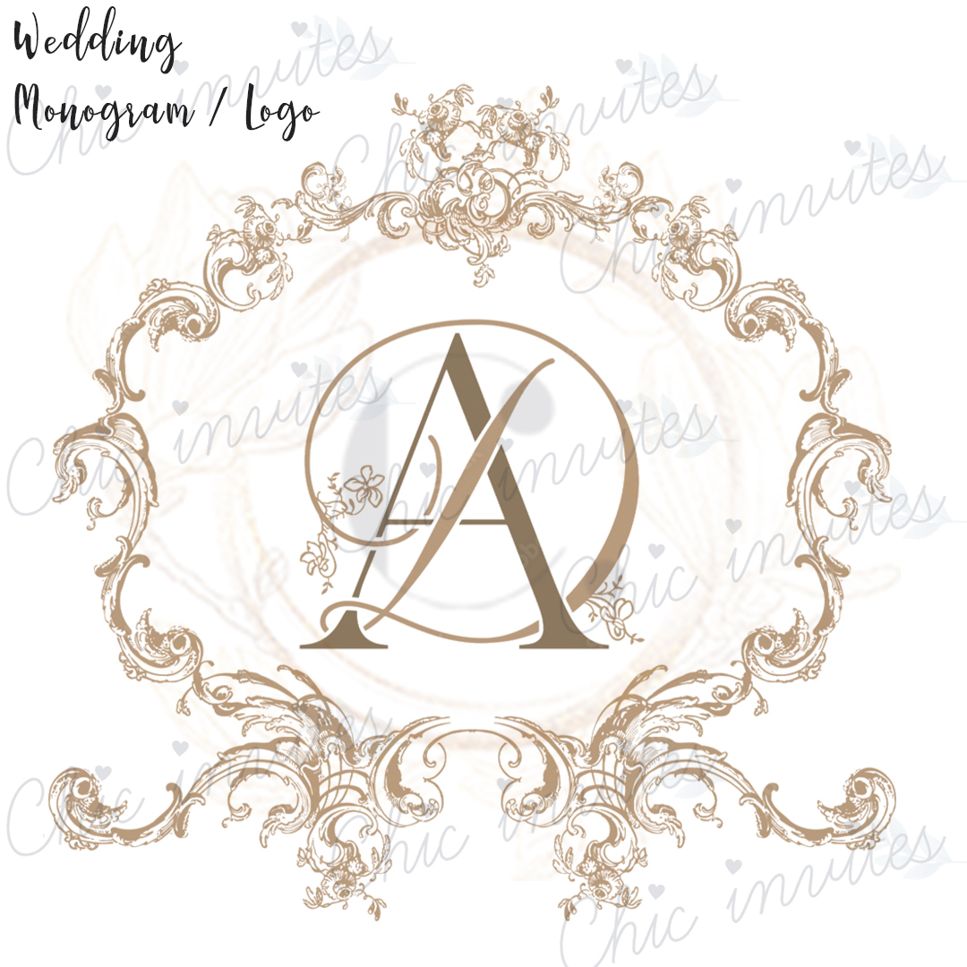 Elephant Theme Indian Wedding Logo Design