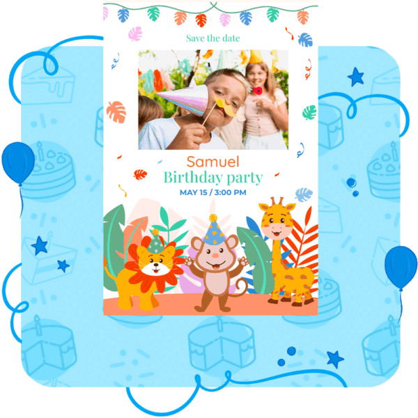 Birthday invitations