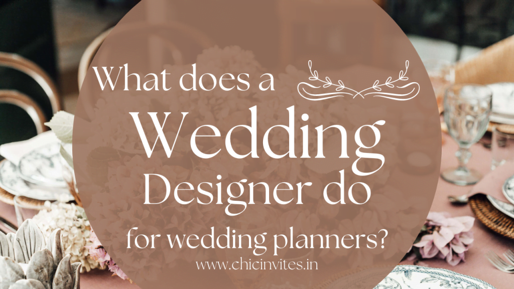 What does a wedding designer do?