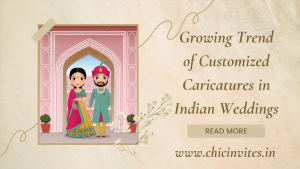 caricature wedding invitation