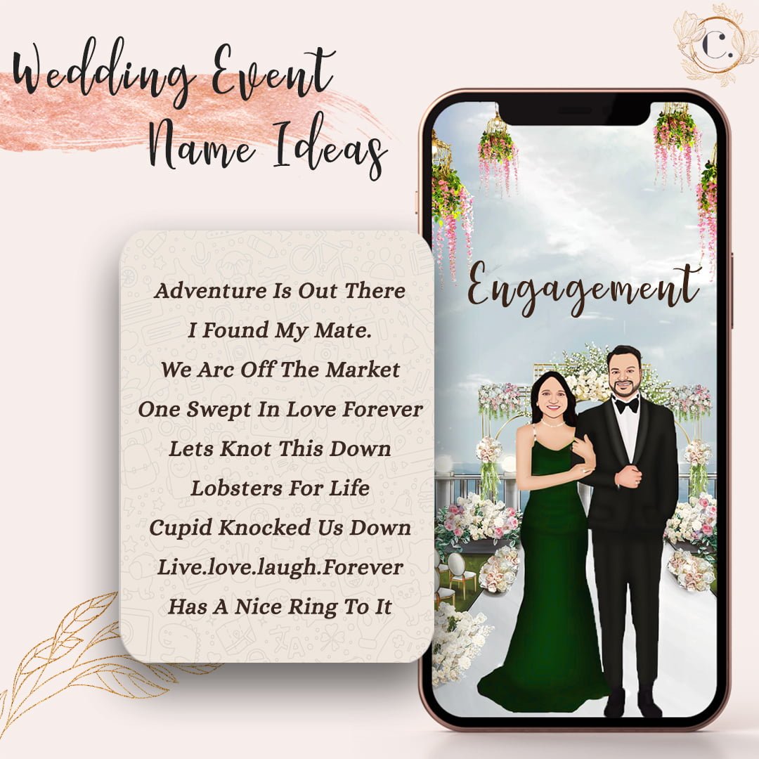 Wedding Engagement event name ideas