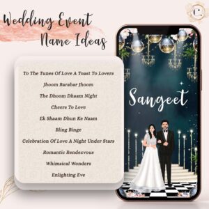 Wedding Event Sangeet Title