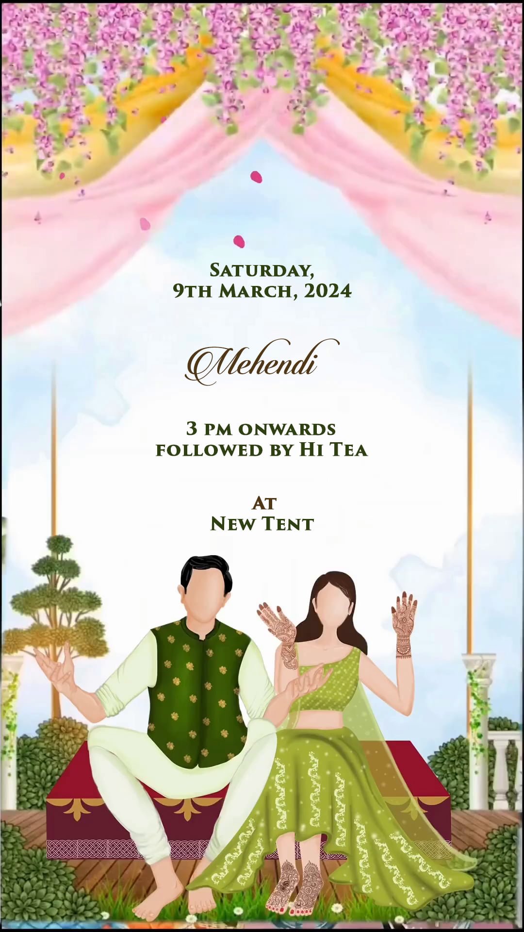 Mehndi Ceremony Invitation Wordings | Happy Invites Invitation Maker