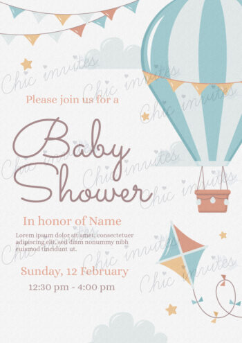 Baby Shower Design - Sky Elements