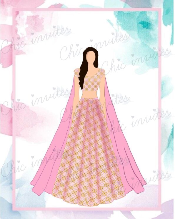 Blossoming Elegance: Exquisite Pink Lehenga for Wedding Festivities