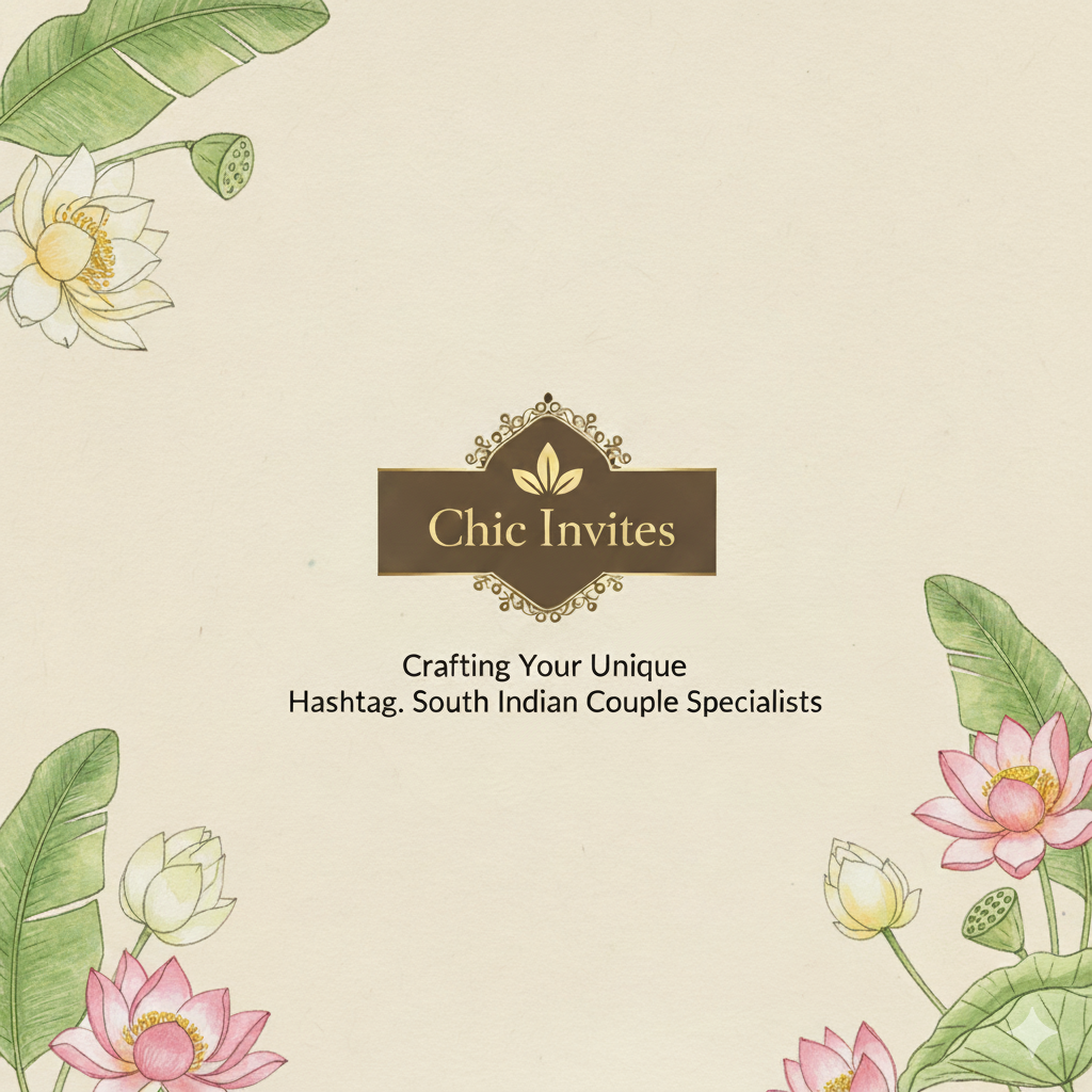 South indian couple wedding hashtag